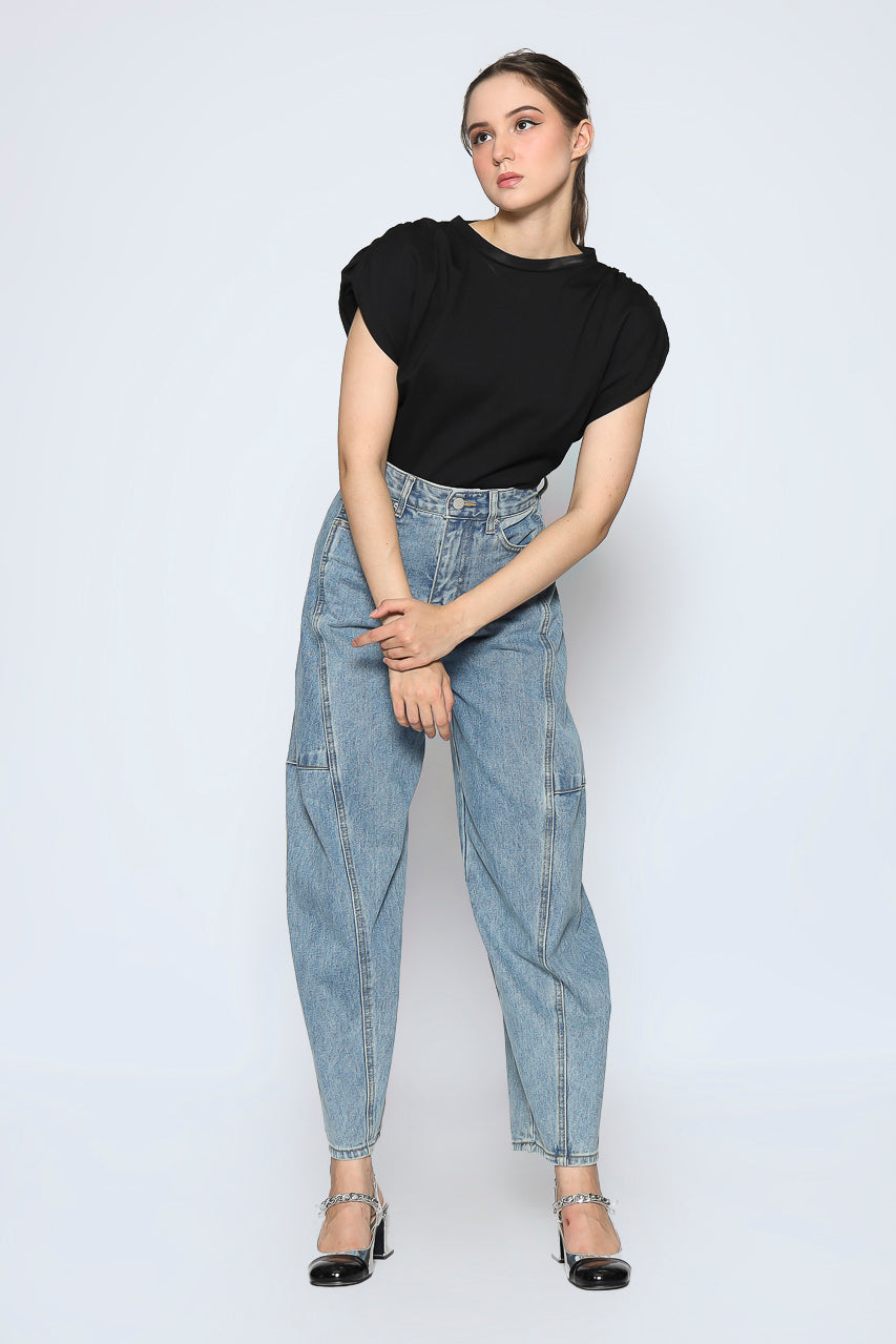 Bloom et Cotton Black Tee