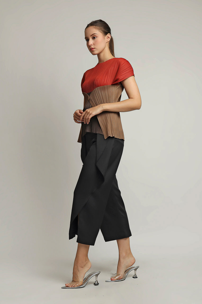 Bloom et Champs Three Tone Pleats