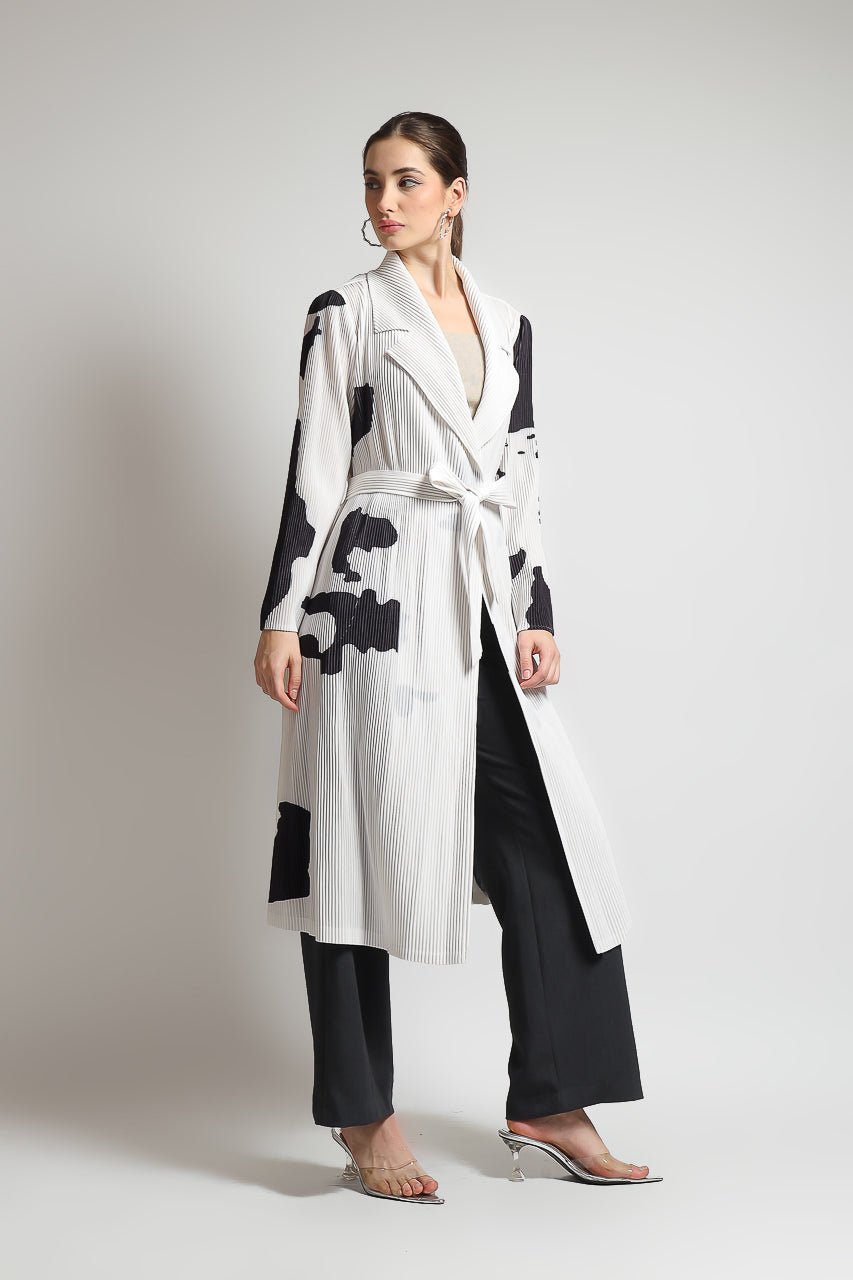 Bloom et Champs Long Panda Vest Pleats