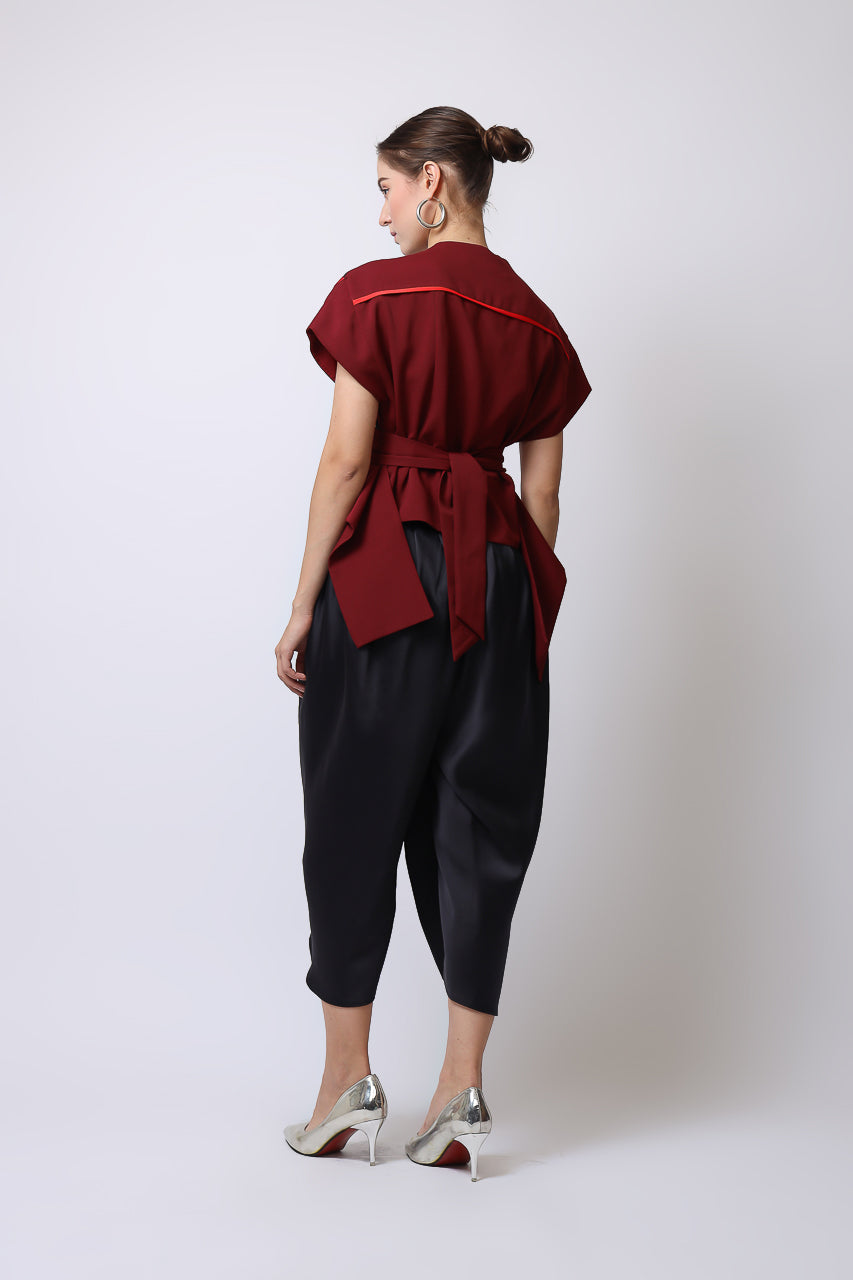 Bloom et Champs Top Tassel Maroon/ Celana Aladin