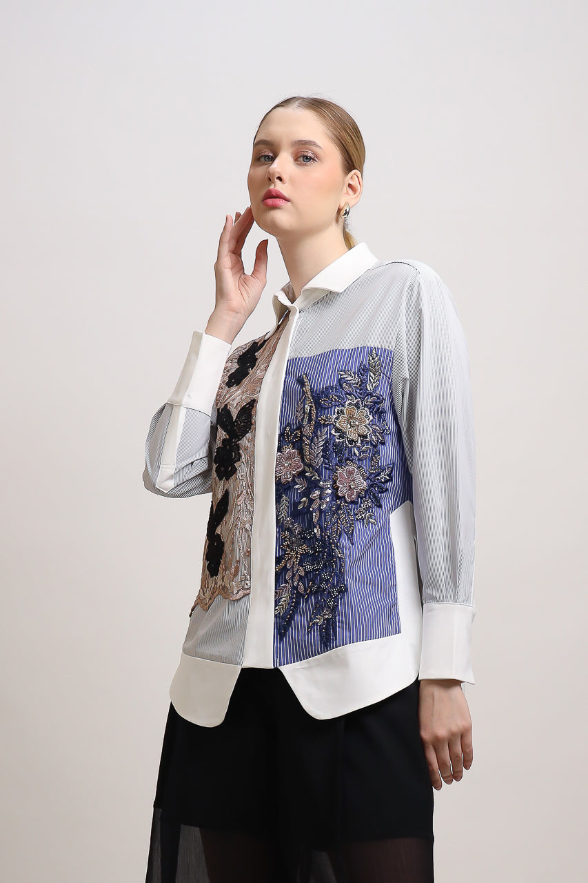 Bloom et Champs Kemeja BB Payet Biru