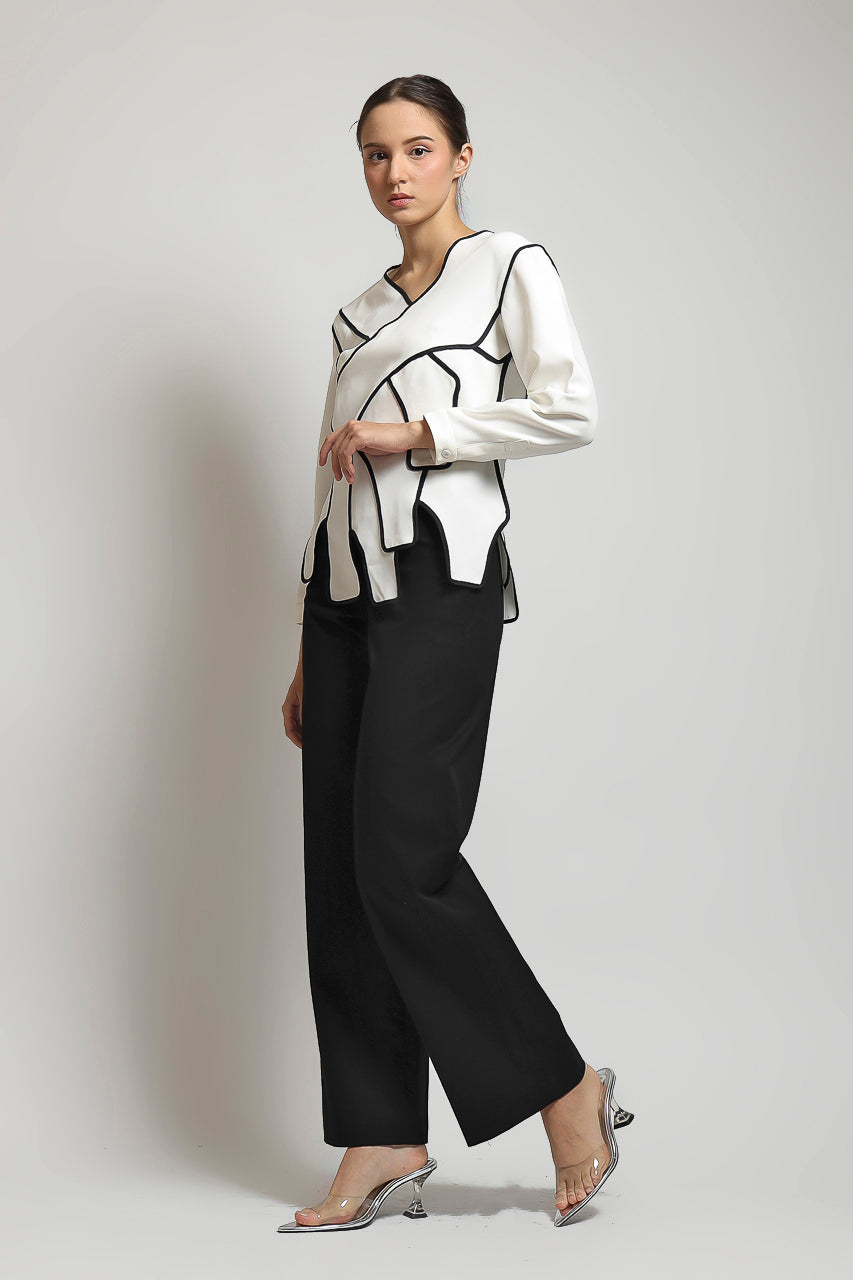 Bloom et Champs Top Assymetry Long Sleeved