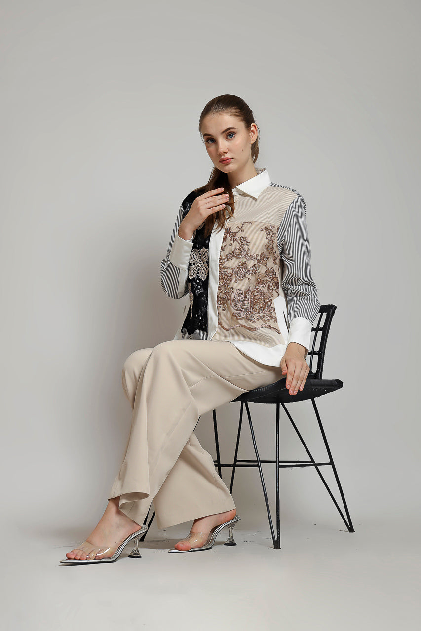 Bloom et Champs Kemeja BB in Creme