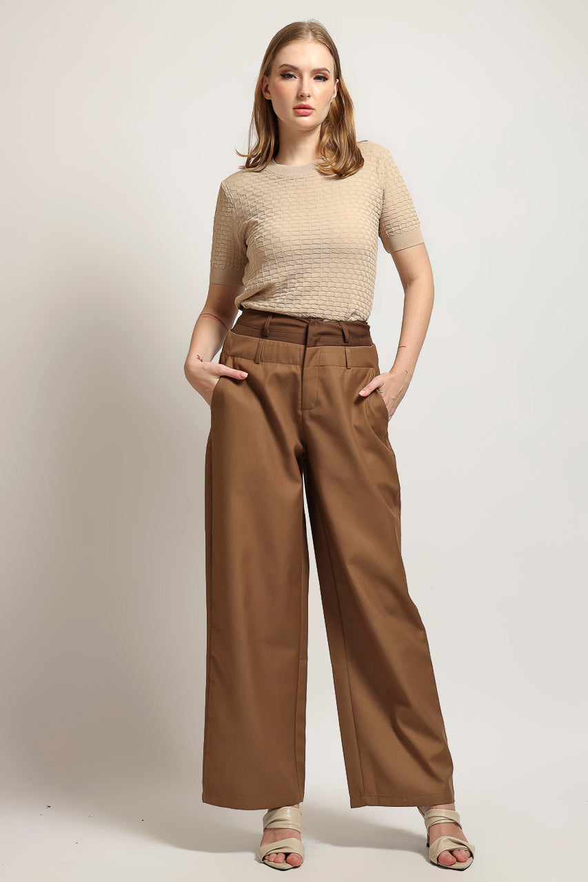 Bloom et Cotton Double Waisted Pants