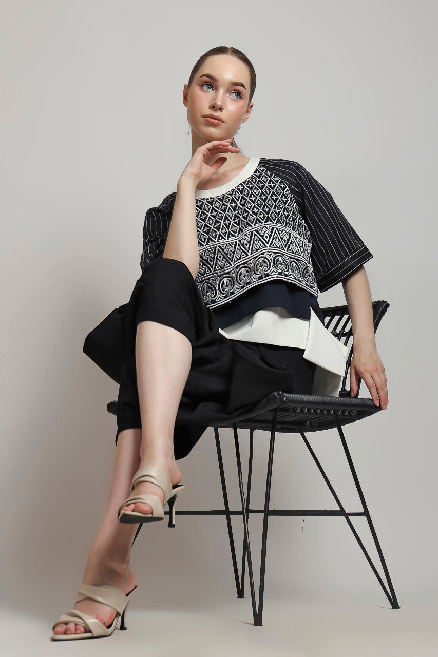 Bloom et Champs Top Mono Motif