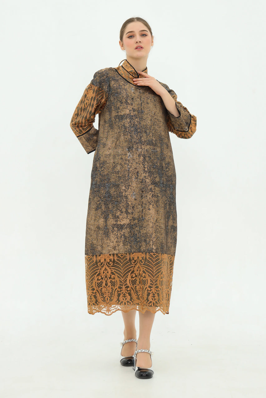 Bloom et Champs Dress Karung Jacquard