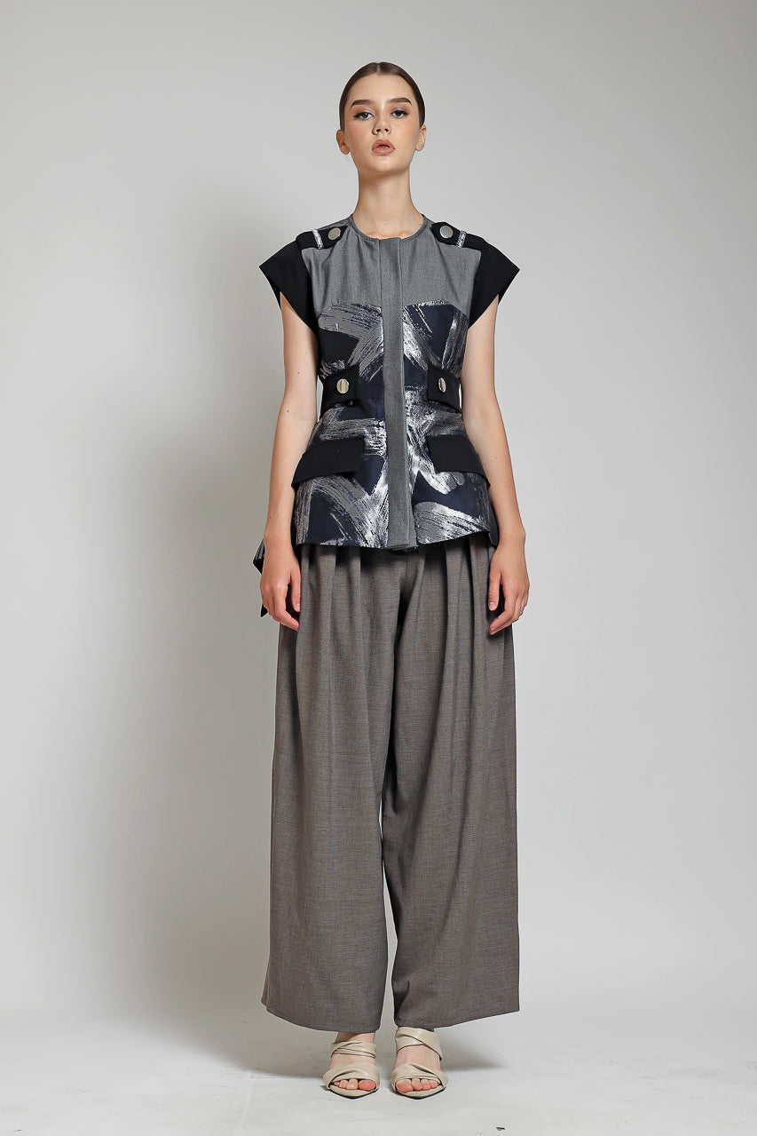 Bloom et Champs Top Jacquard Sayap / Zest Pants Mocha