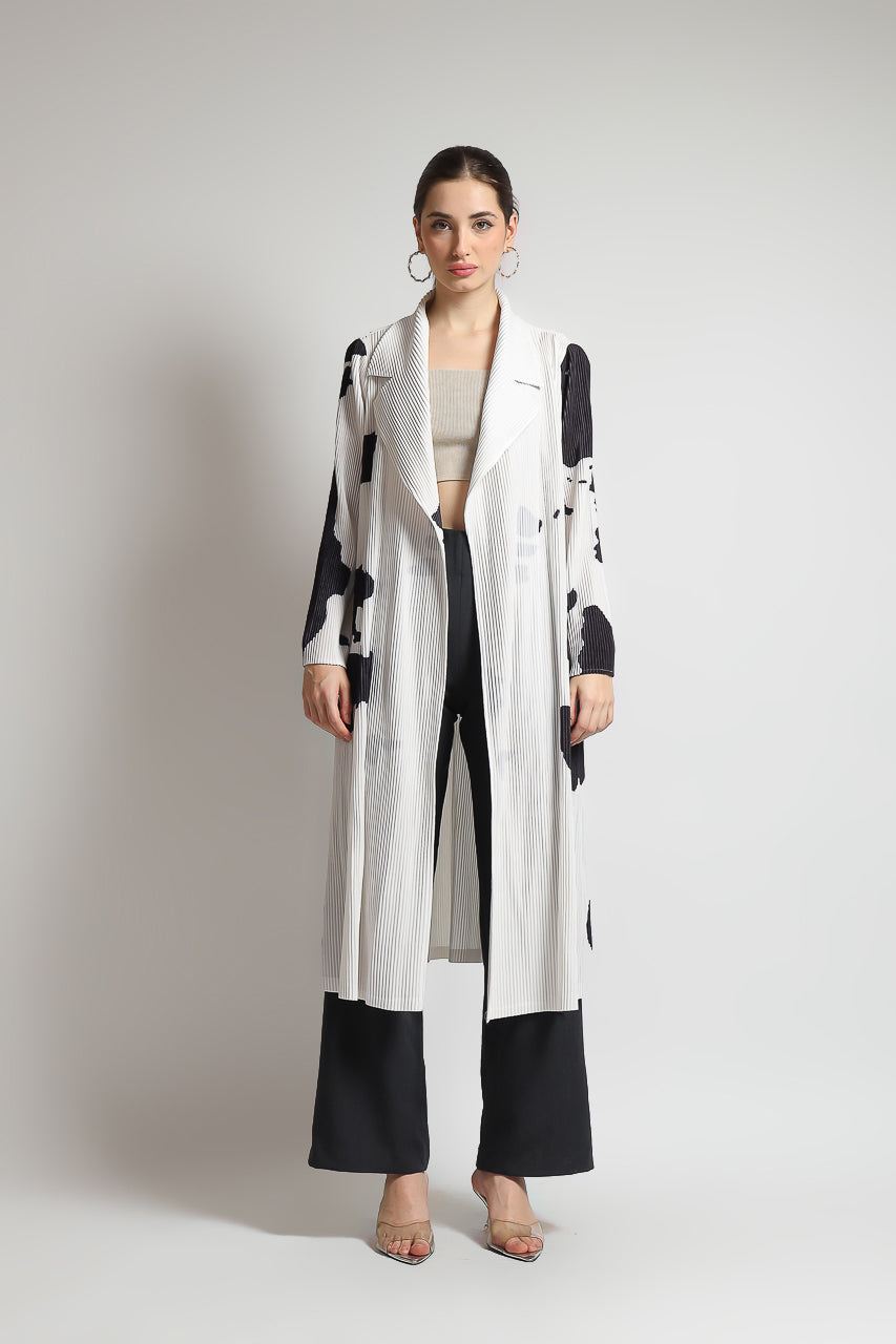 Bloom et Champs Long Panda Vest Pleats