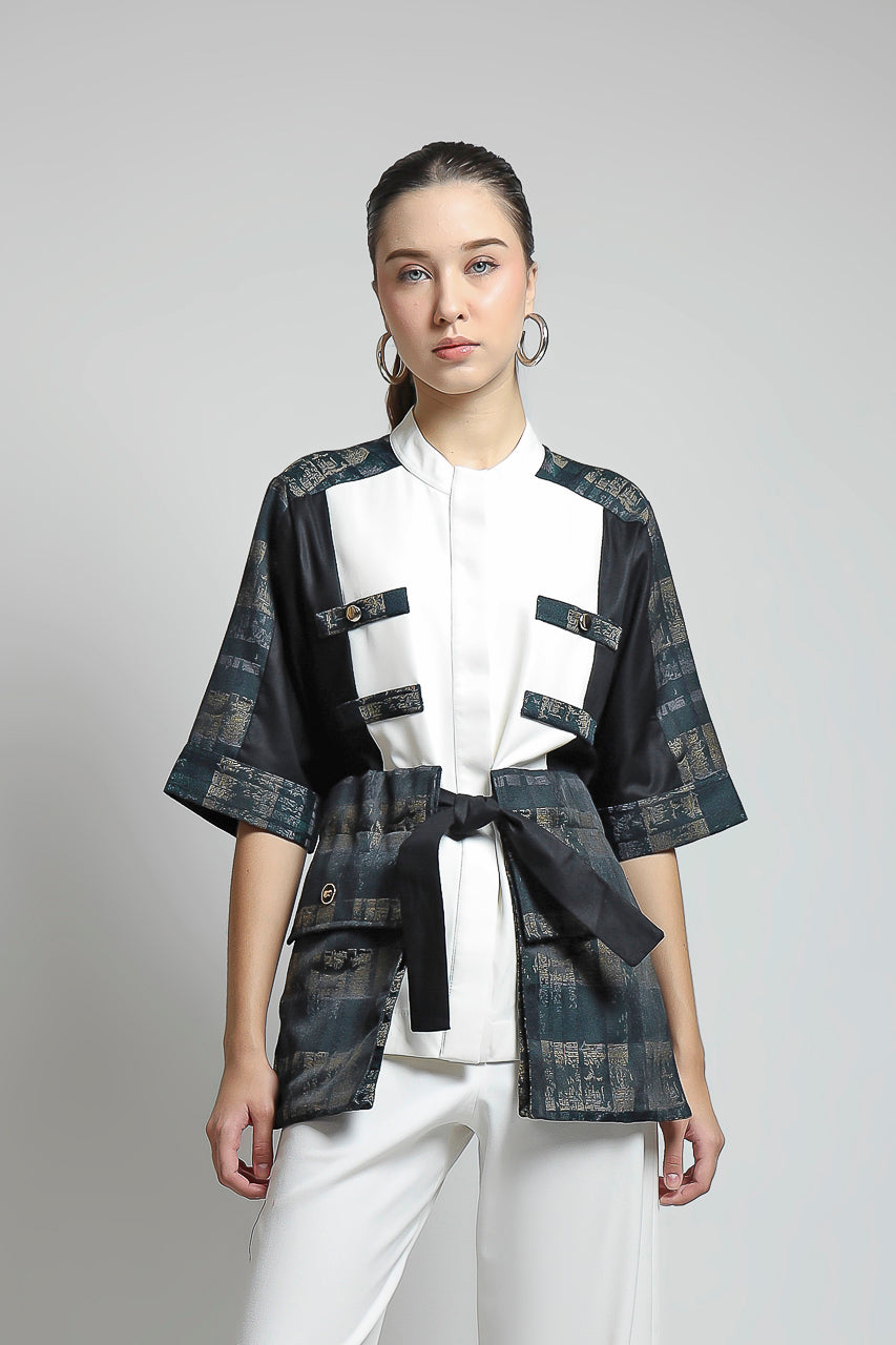 Bloom et Champs Kemeja Leah Jacquard