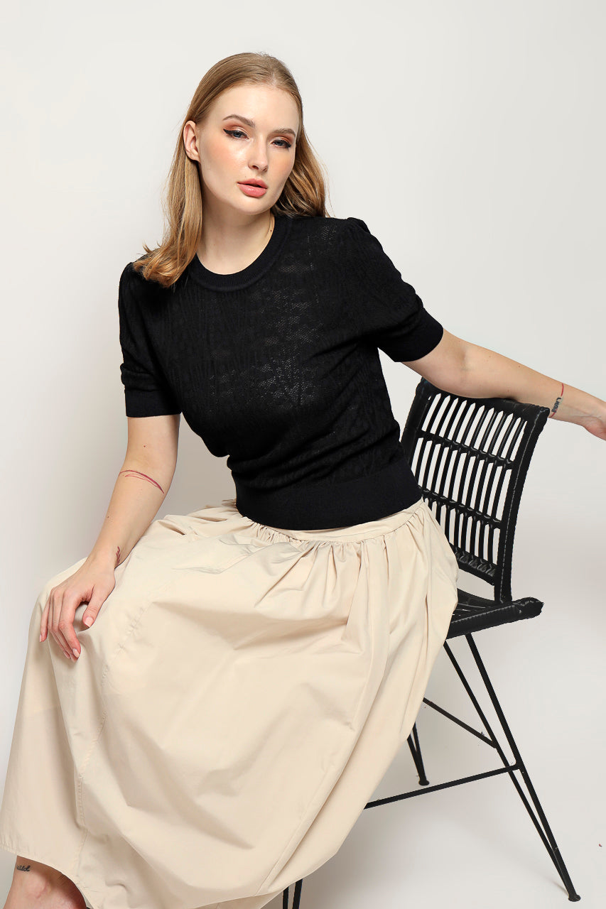 Bloom et Cotton Jacquard Knit