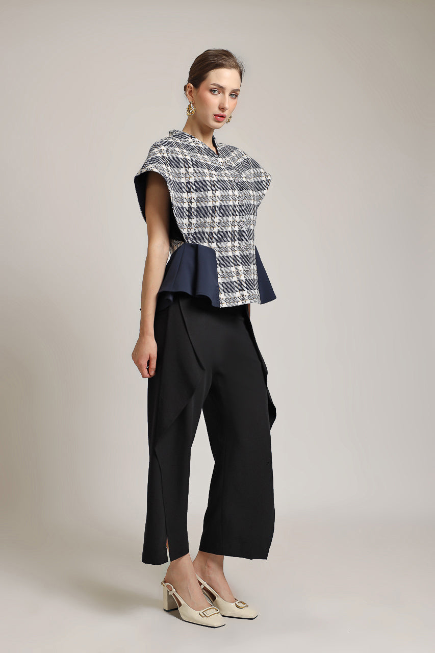 Bloom et Champs Tassel Tweed Navy