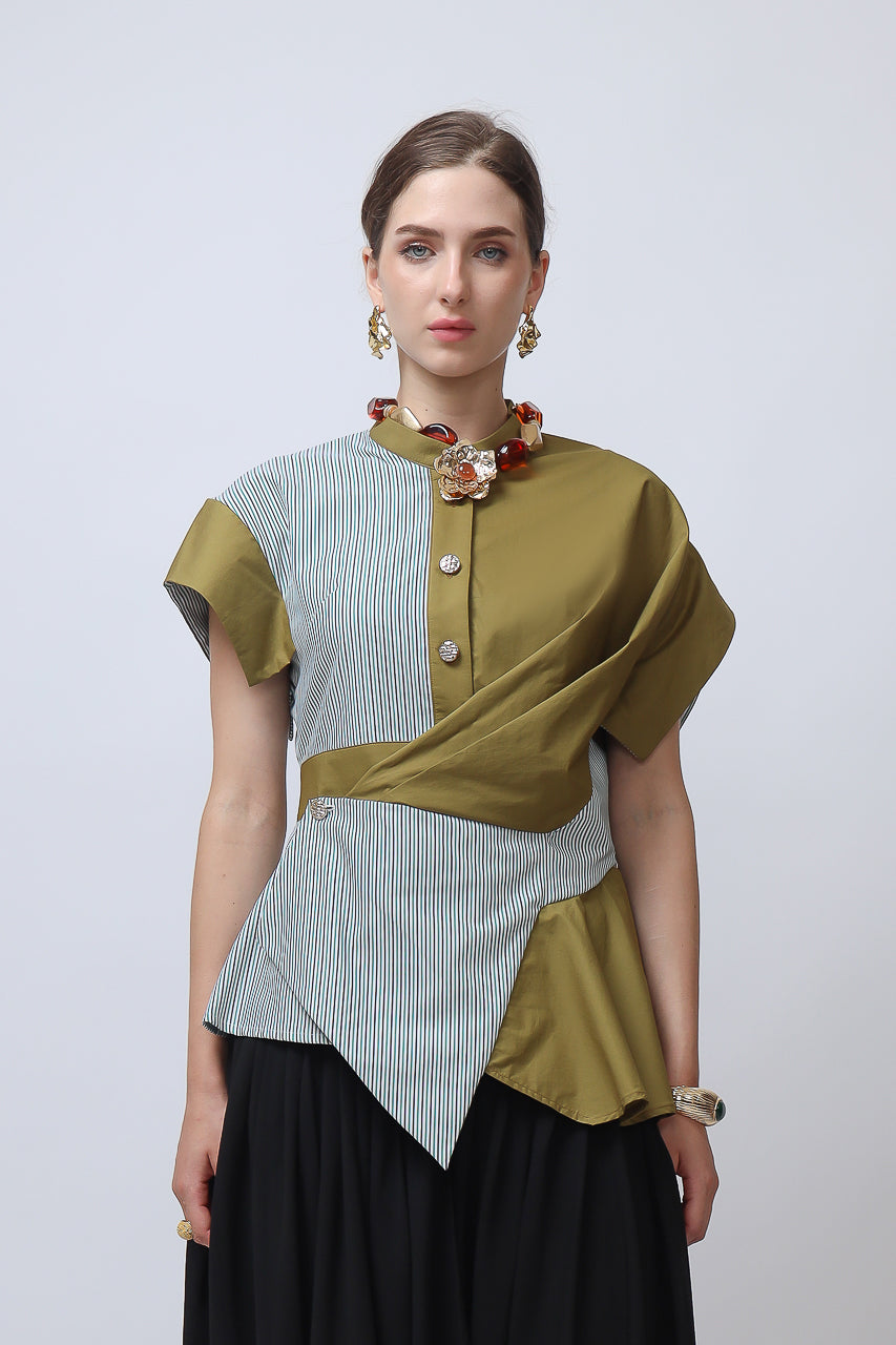Bloom et Champs Kemeja Silang Olive