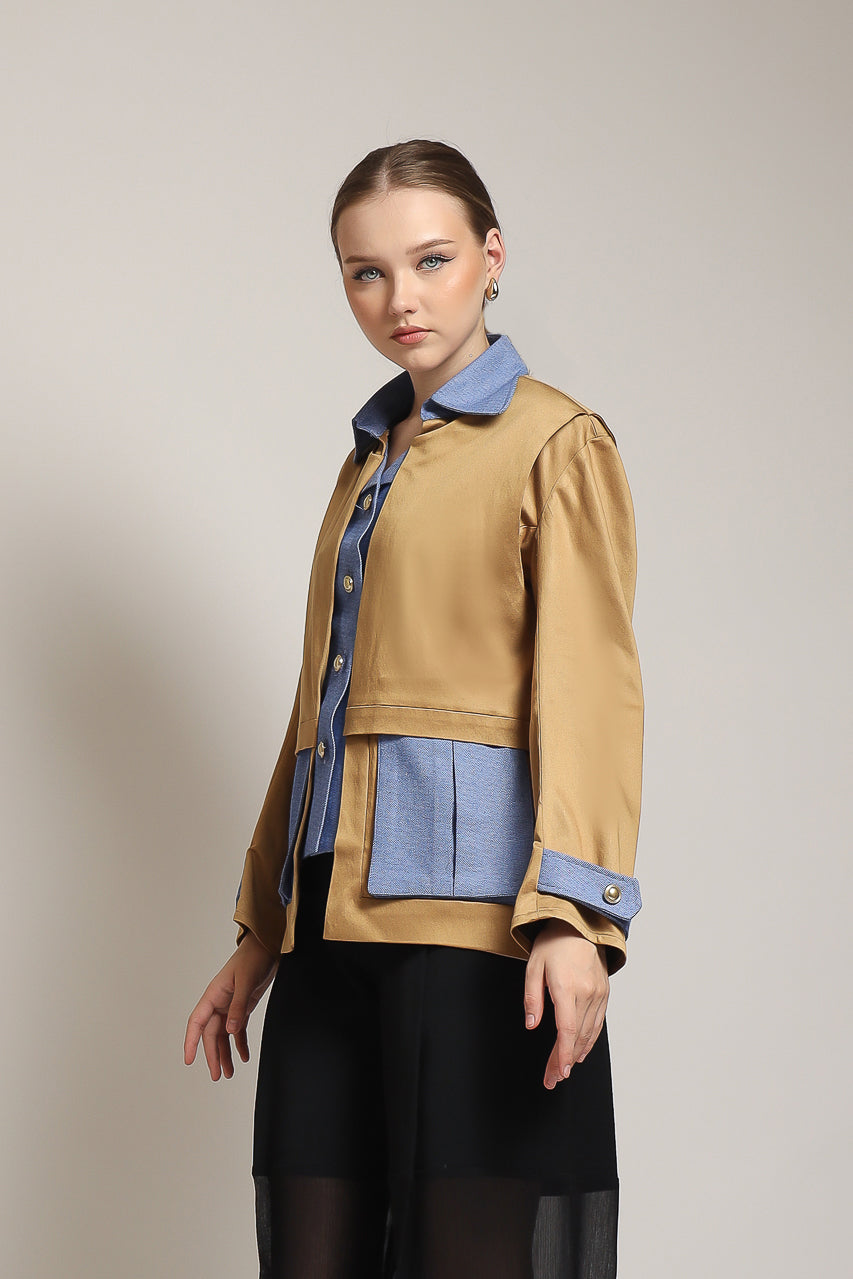 Bloom et Champs Kemeja Safari Denim