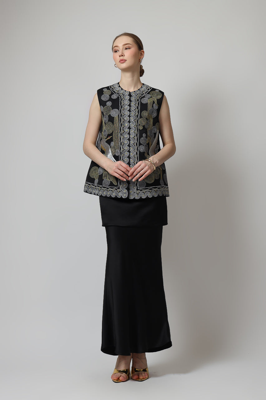 Bloom et Champs Abstract Embroidered Vest