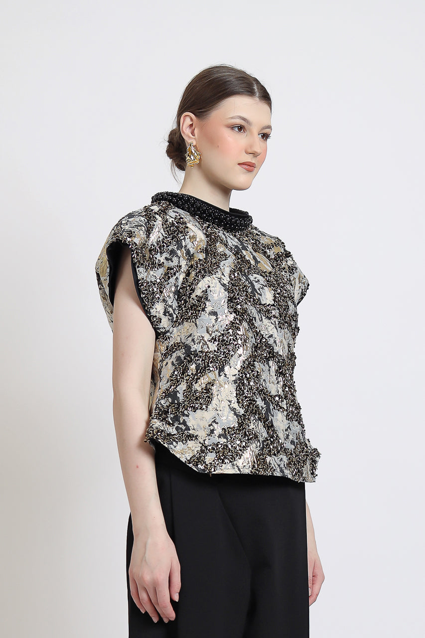 Bloom et Champs Vivienne Beaded Blouse