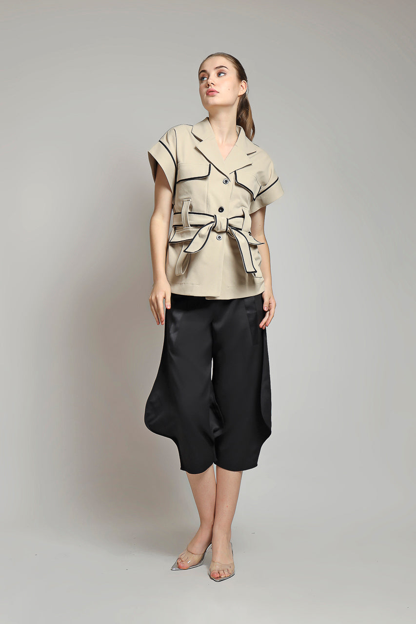 Bloom et Champs Safari Blouse in Creme