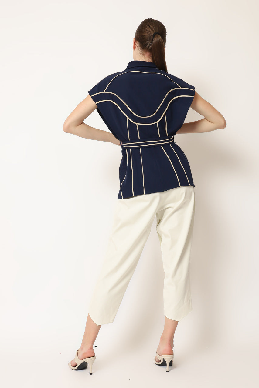 Bloom et Champs Tosca Top in Navy