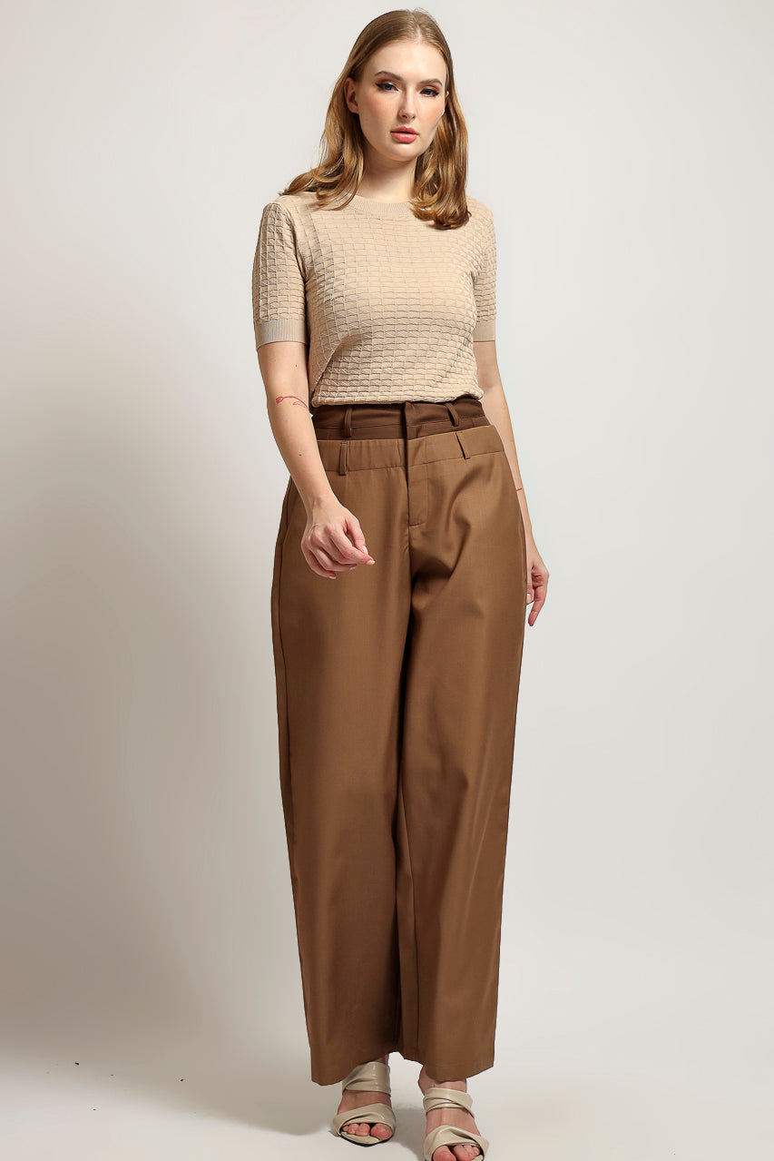 Bloom et Cotton Double Waisted Pants