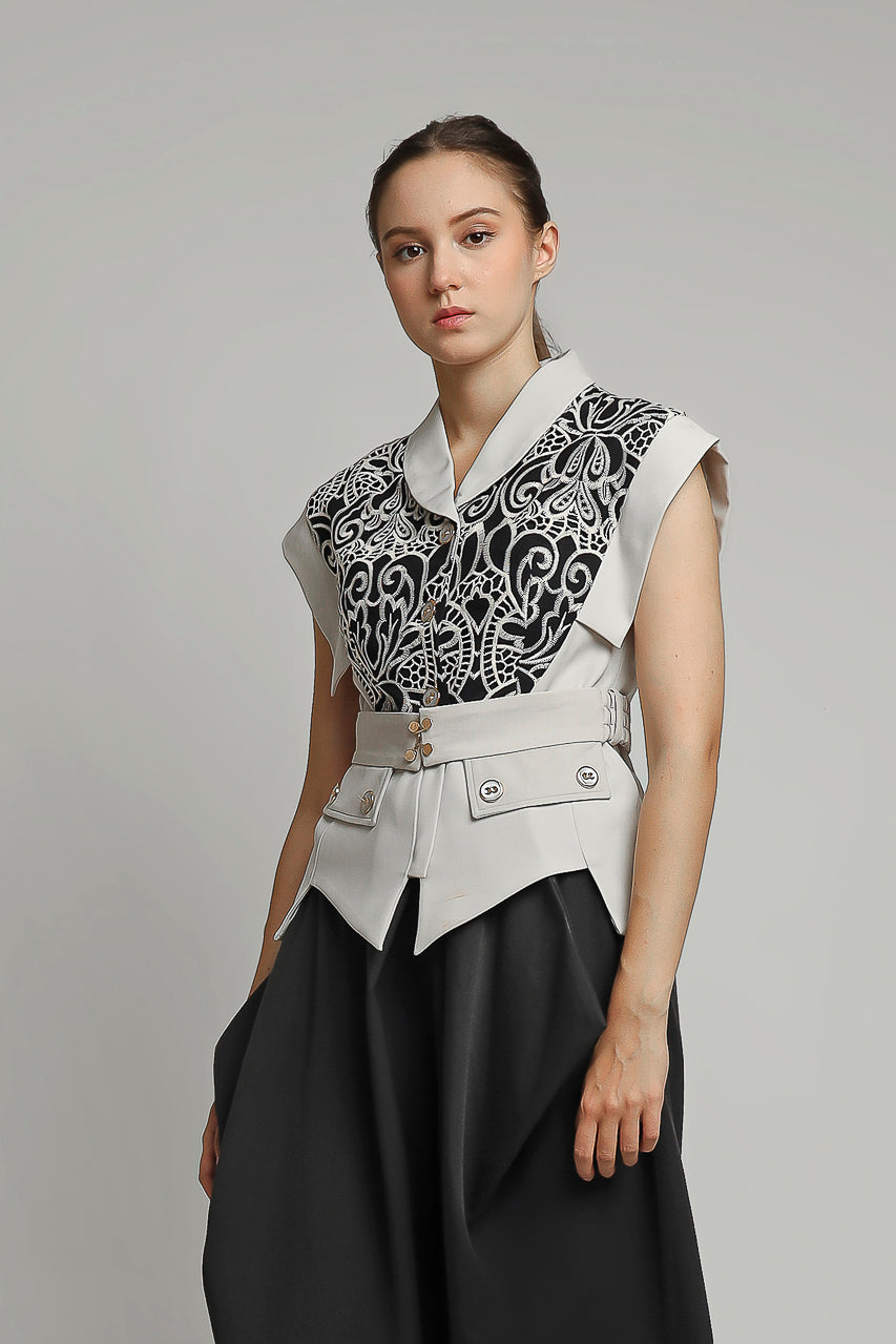 Bloom et Champs Kimono Etnik Grey