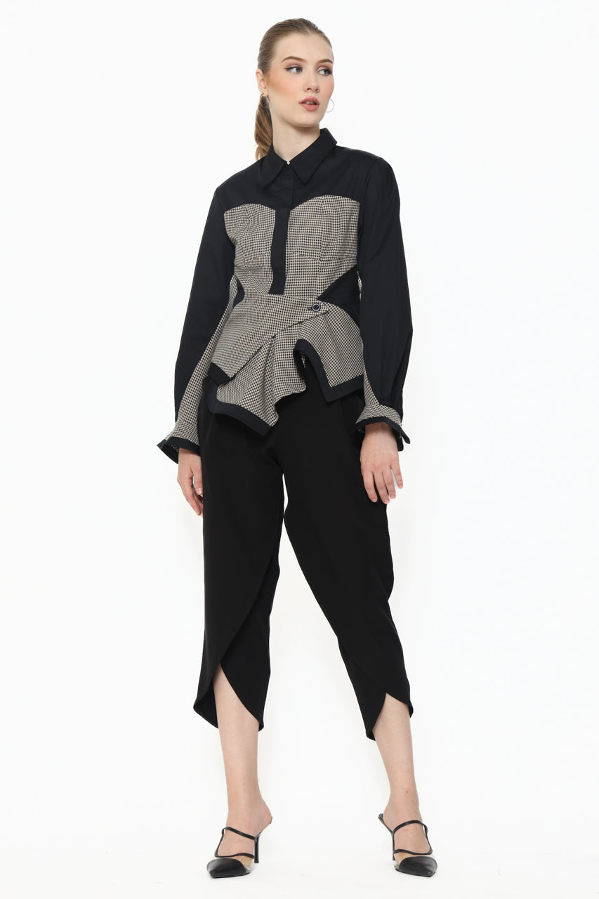 Bloom et Champs Kemeja Kemben Hitam