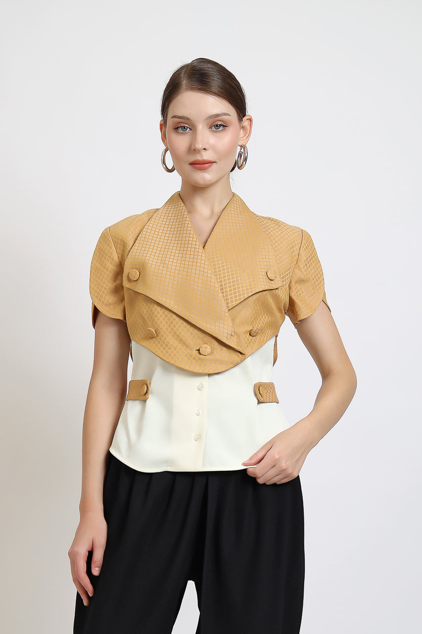 Bloom et Champs Honey Mustard Blouse