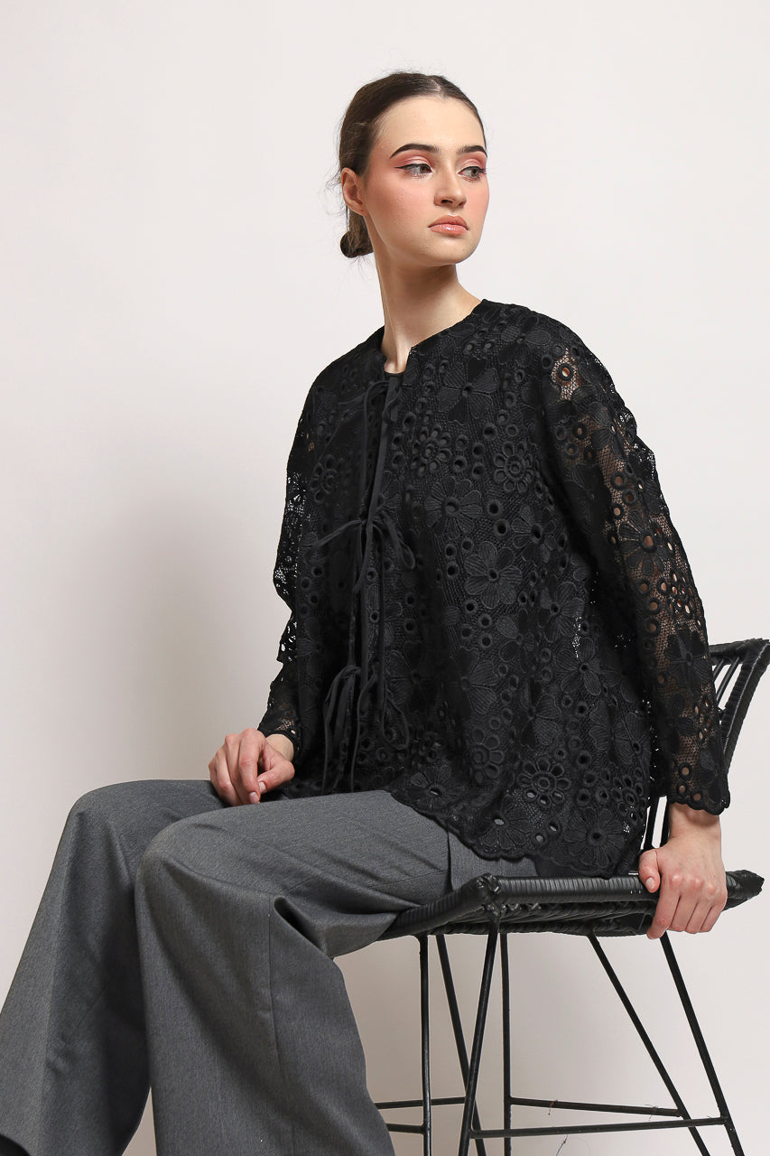 Bloom et Champs Kimono Tali Pita Hitam