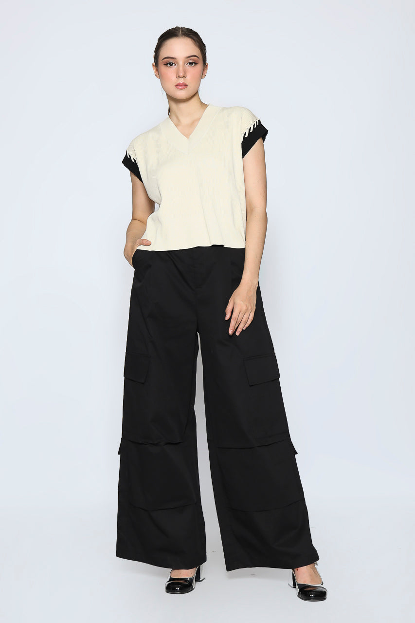 Bloom et Champs Cargo Pocket Wrinkle Pants