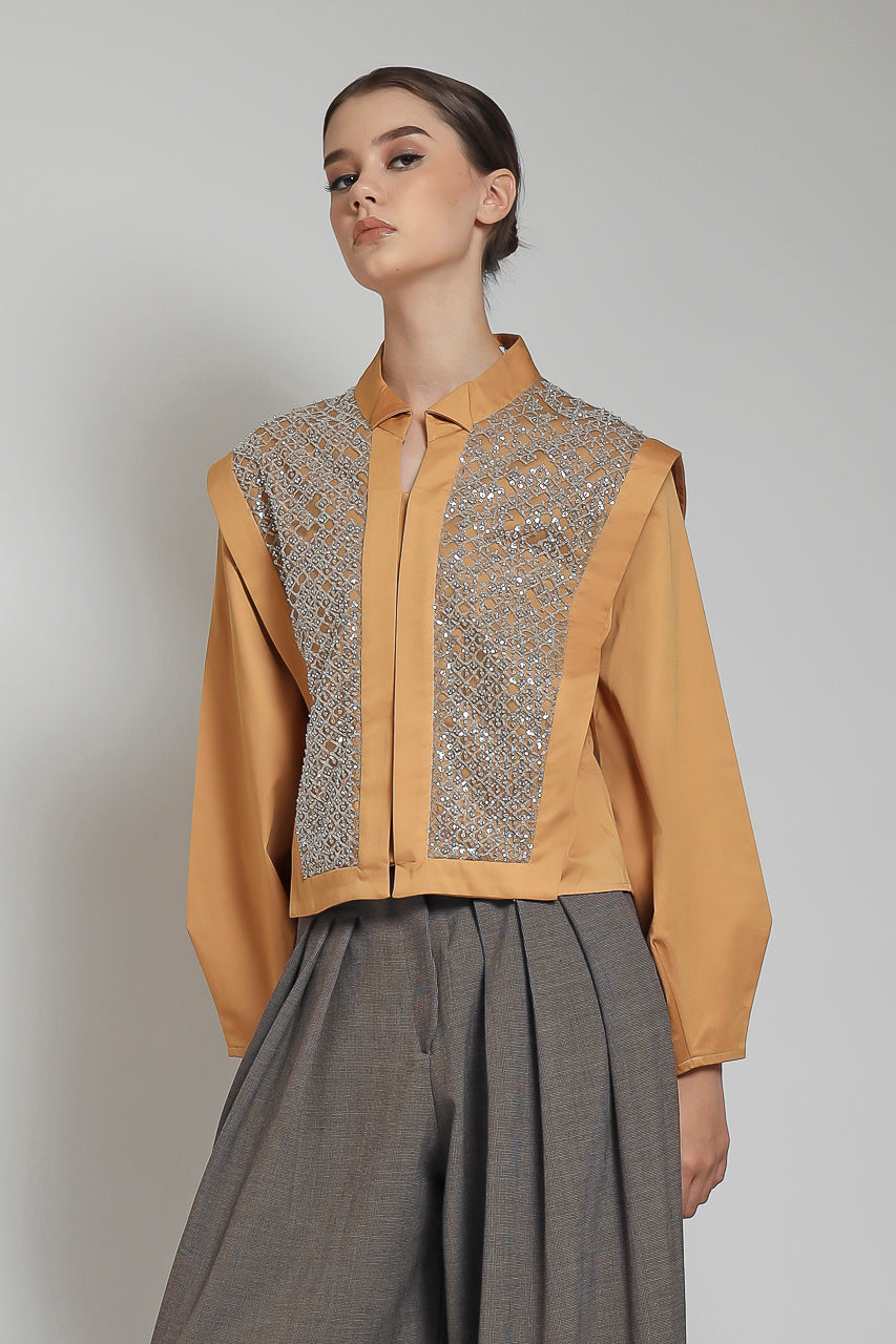 Bloom et Champs Kemeja Kotak / Mocha Zest Pants