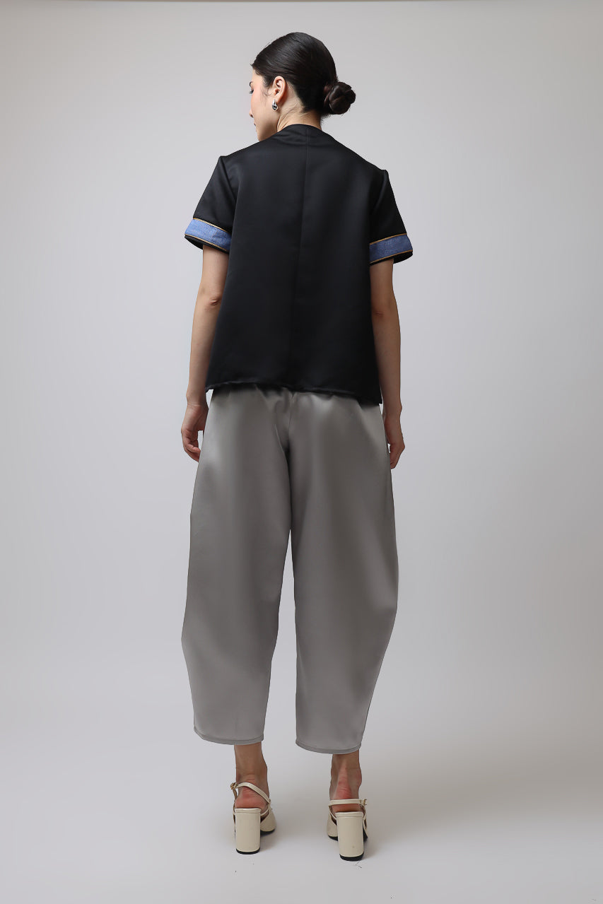 Bloom et Champs Vino Bordir/Celana Mikado Grey