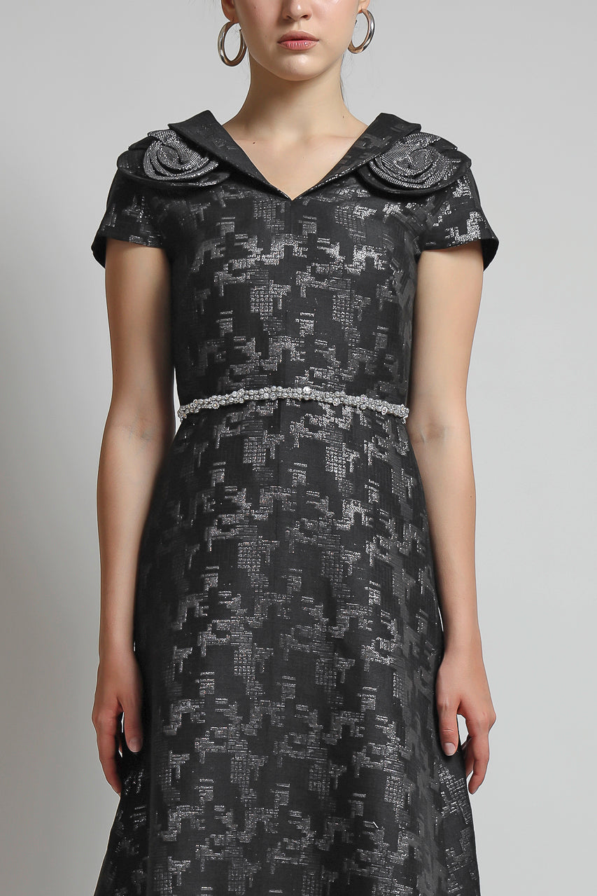 Bloom et Champs Rosies Jacquard Dress