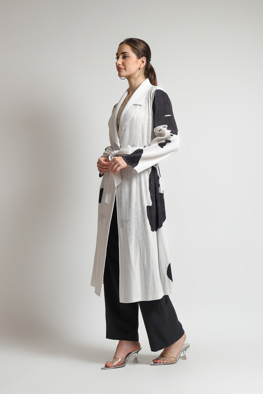 Bloom et Champs Long Panda Vest Pleats