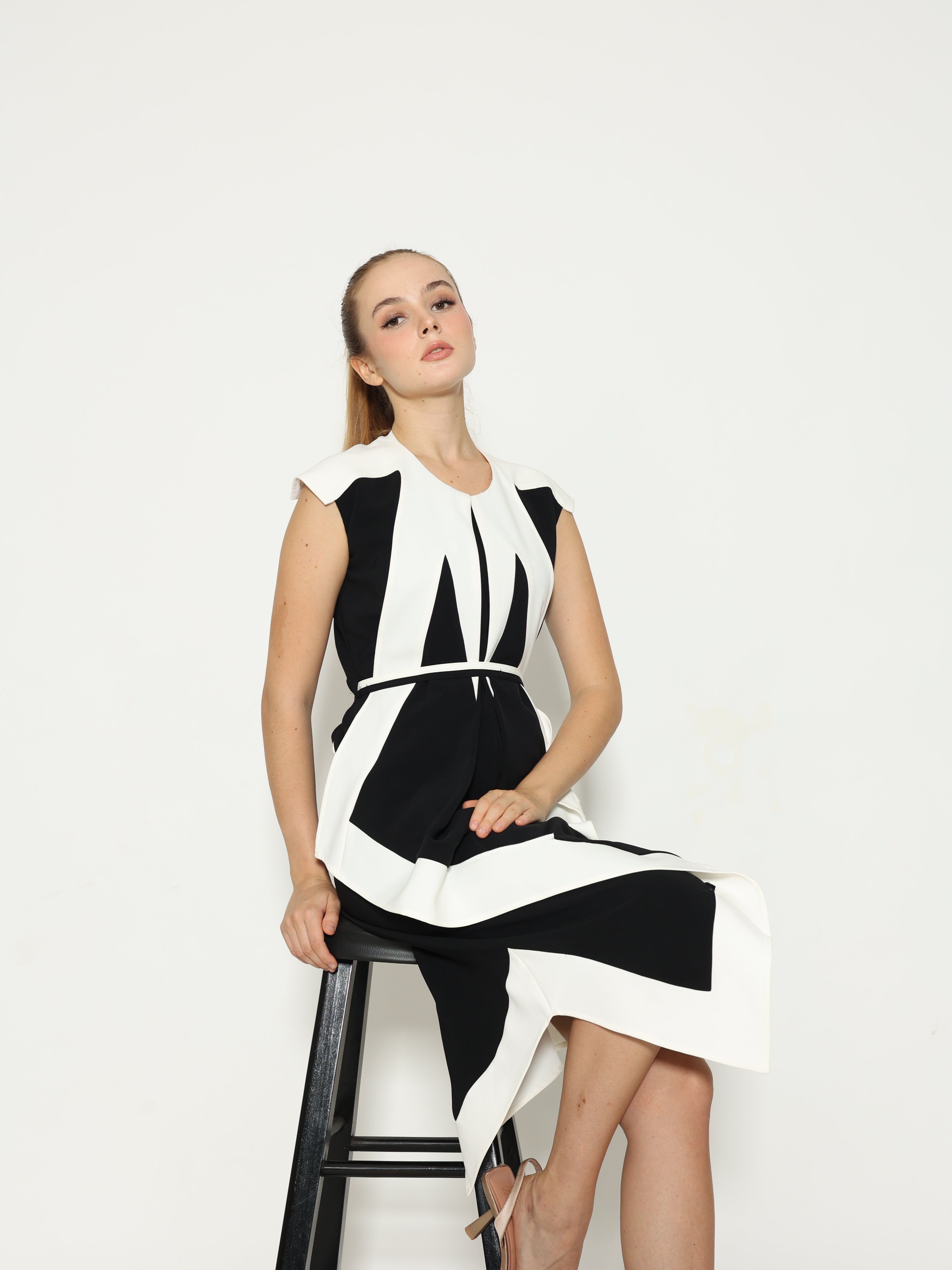 Bloom et Champs Assymetry Panda Dress