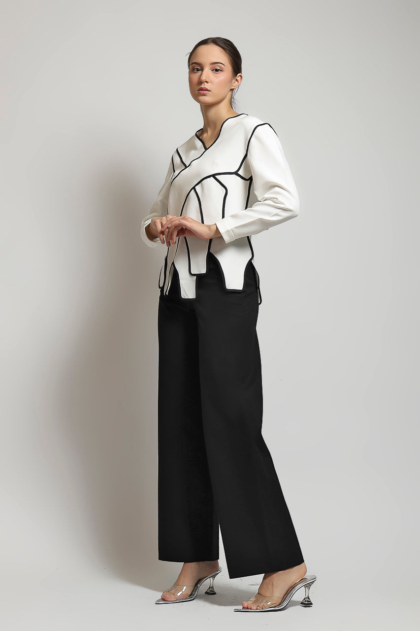 Bloom et Champs Top Assymetry Long Sleeved