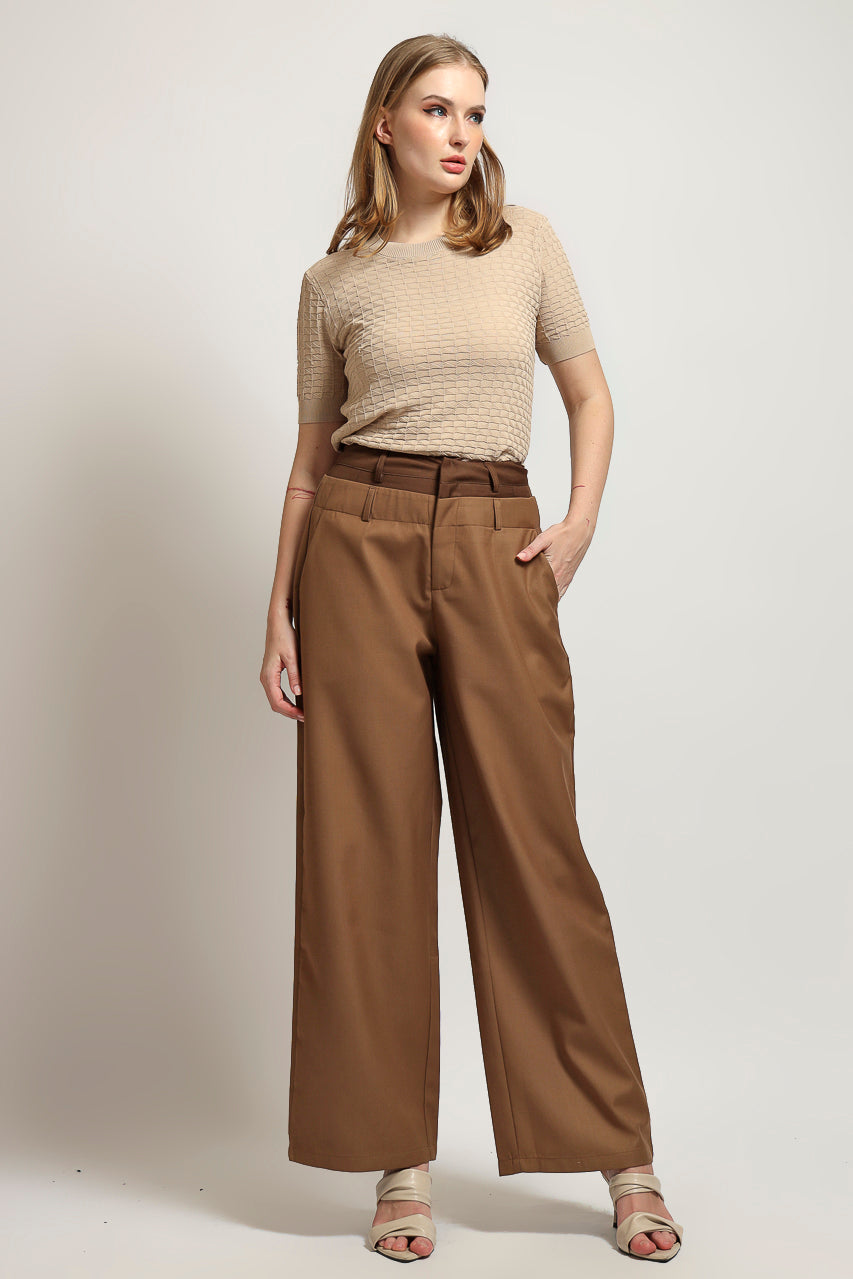 Bloom et Cotton Double Waisted Pants
