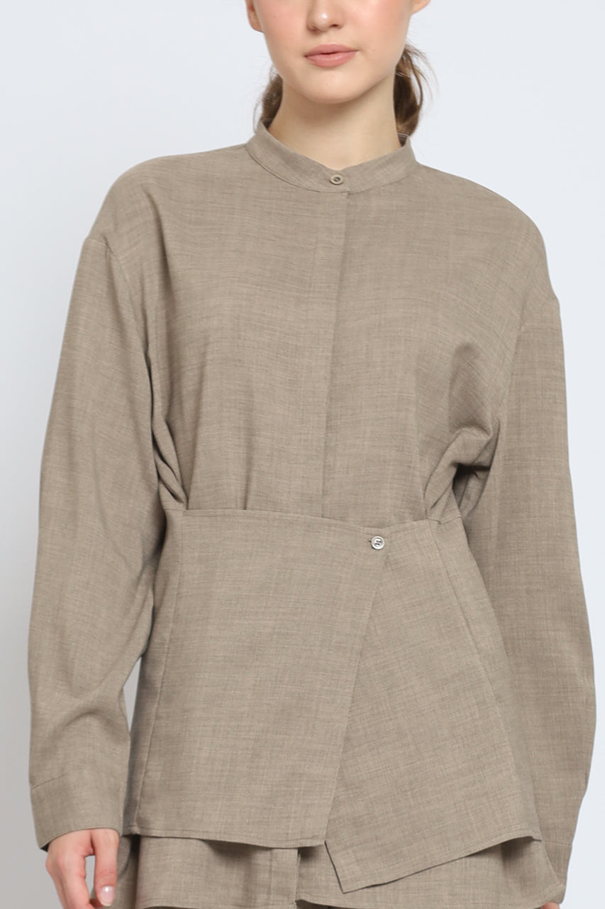 Bloom et Cotton Flowy Obi Shirt/ Hi waist Flowey Pants