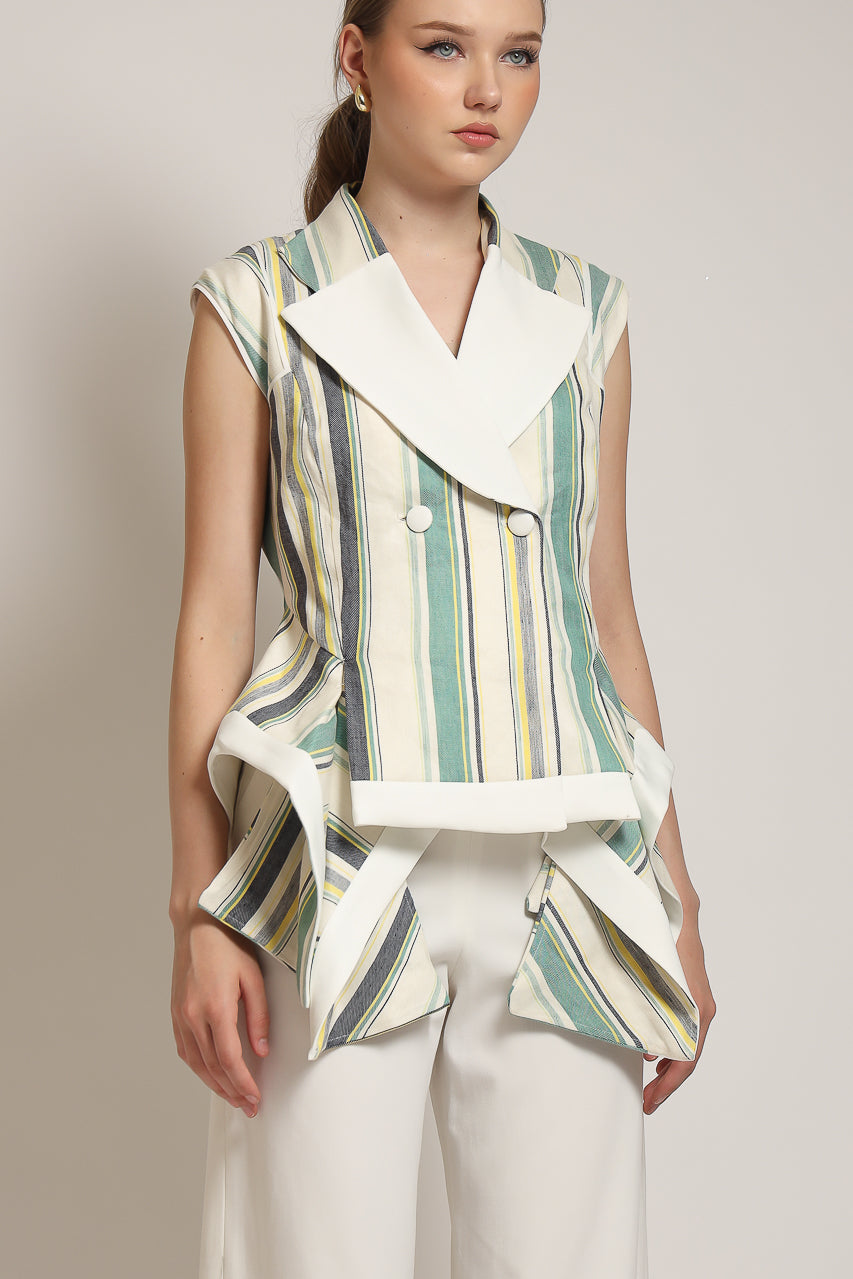 Bloom et Champs Vest Linen Salur