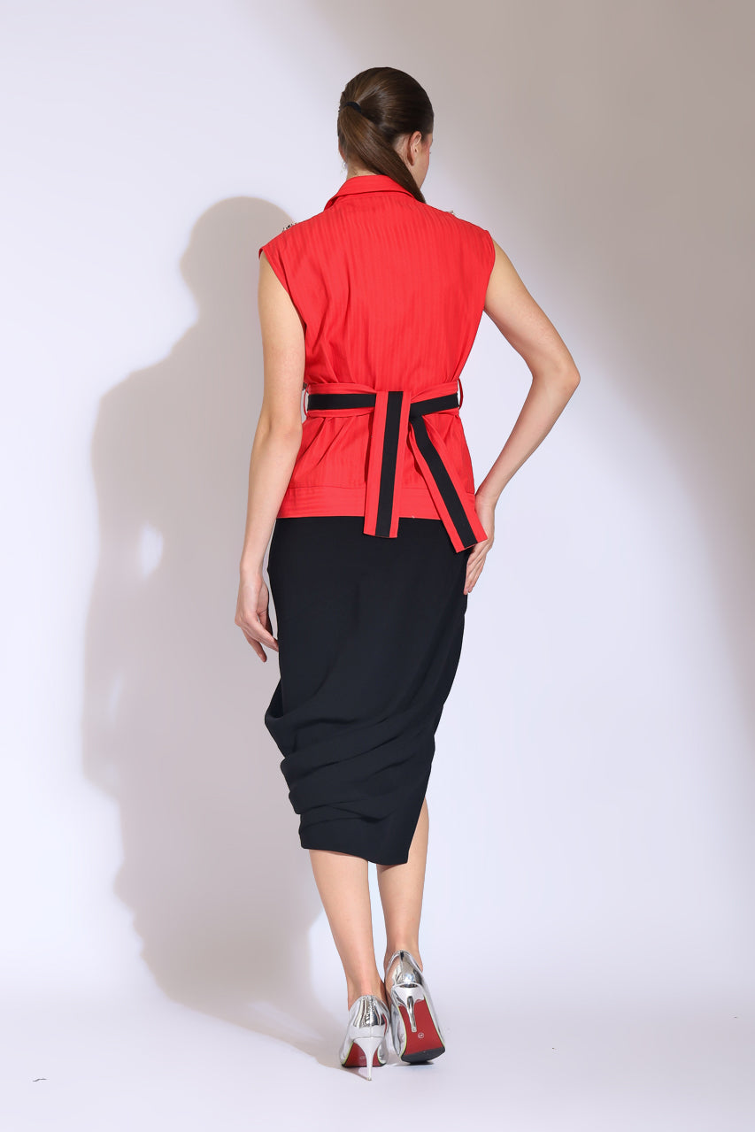 Bloom et Champs Kemeja Lingkar Merah