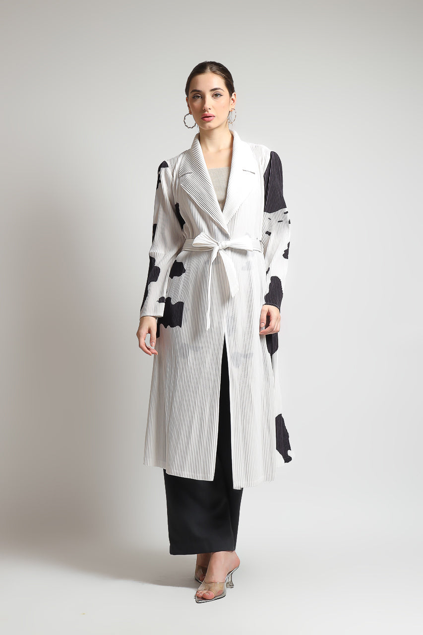 Bloom et Champs Long Panda Vest Pleats