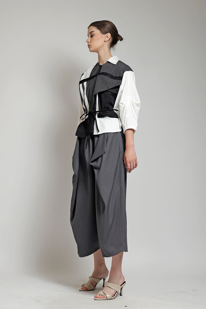 Bloom et Champs Kemeja Layer / Celana Kewer Abu