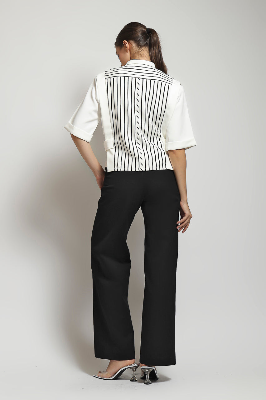 Bloom et Champs Kemeja Aksen Stripe