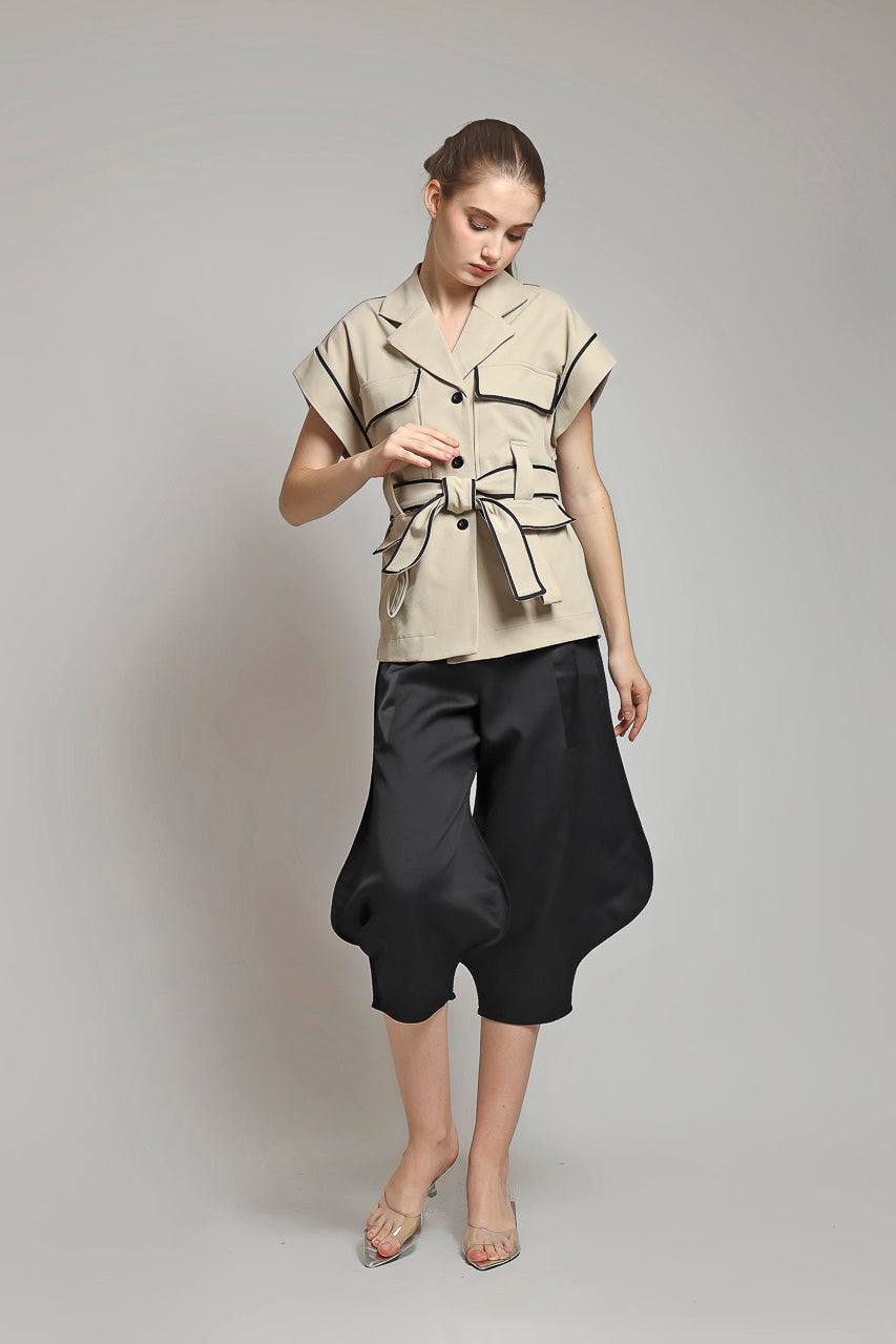 Bloom et Champs Safari Blouse in Creme