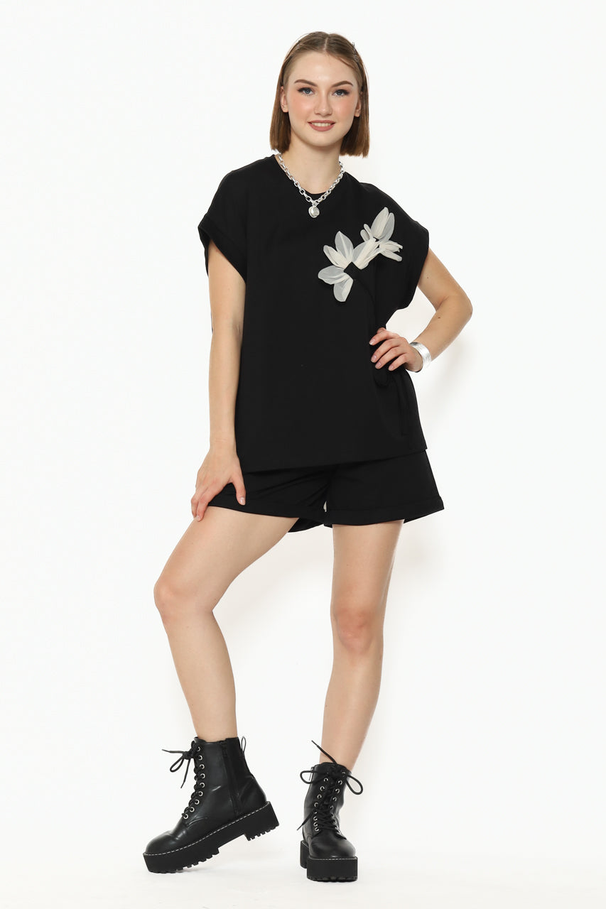 Bloom et Cotton Black Flower Set