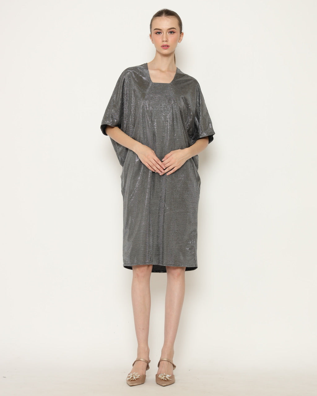 Bloom et Champs Dress Copper In Silver sparkle