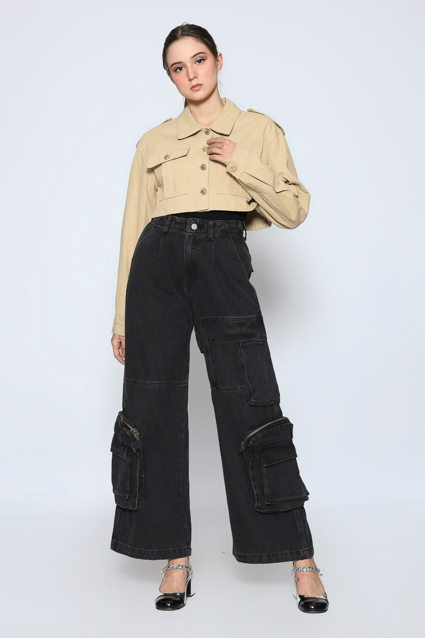 Bloom et Champs Beige Corduroy Jacket