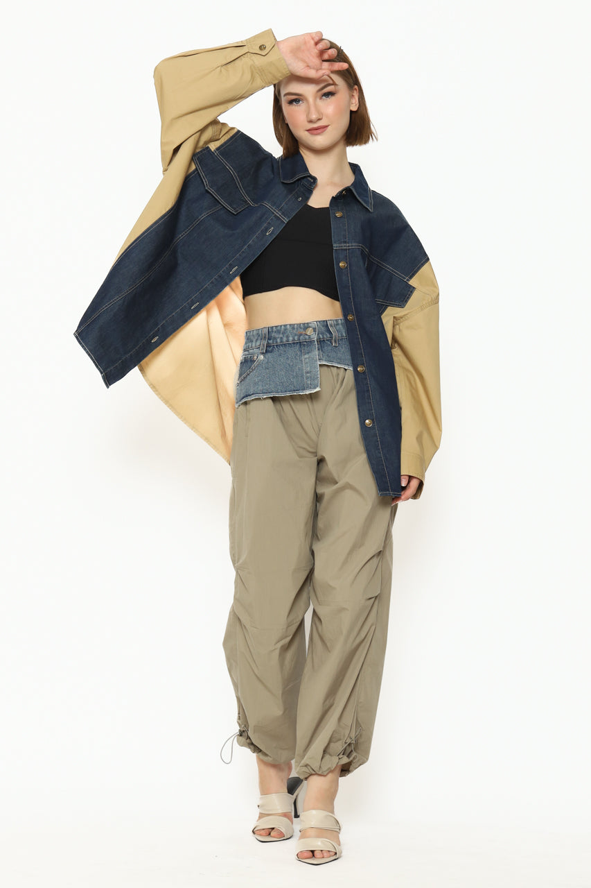 Bloom et Cotton Mocha Denim Shirt