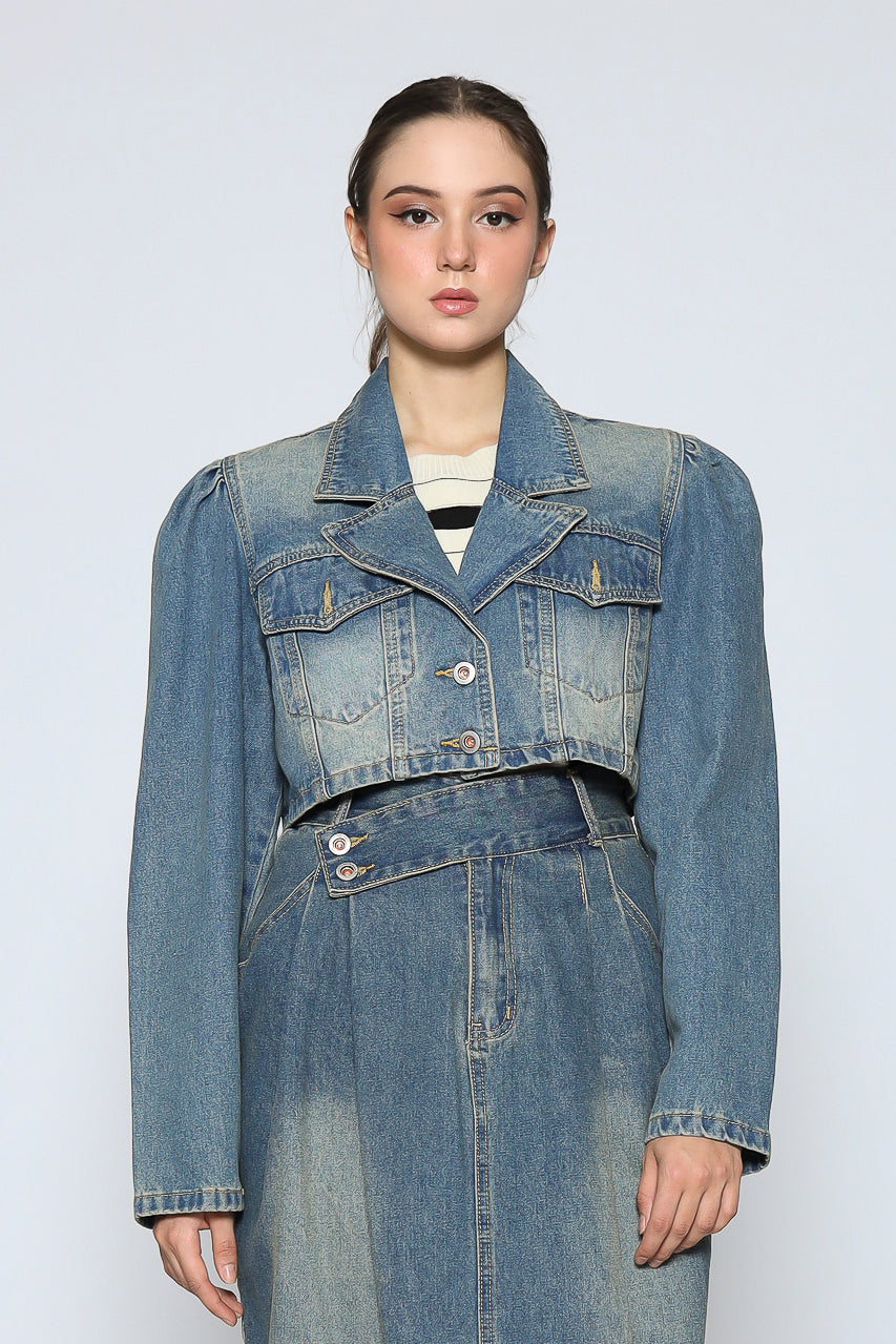 Bloom et Champs Long Denim Skirt