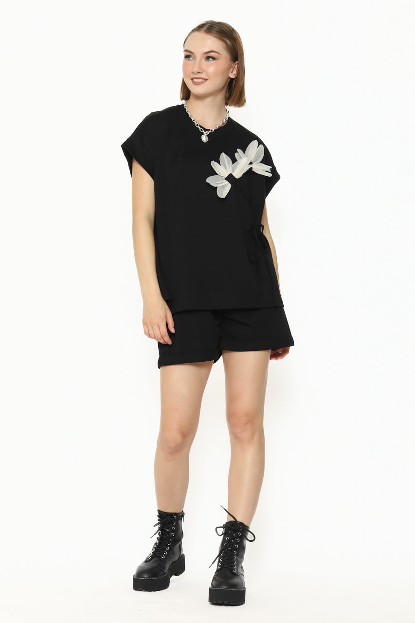 Bloom et Cotton Black Flower Set