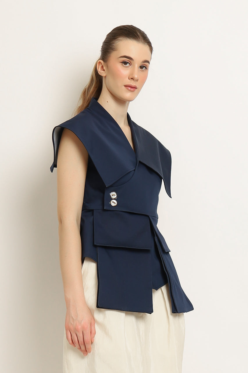 Bloom et Champs Selah Top in Denim