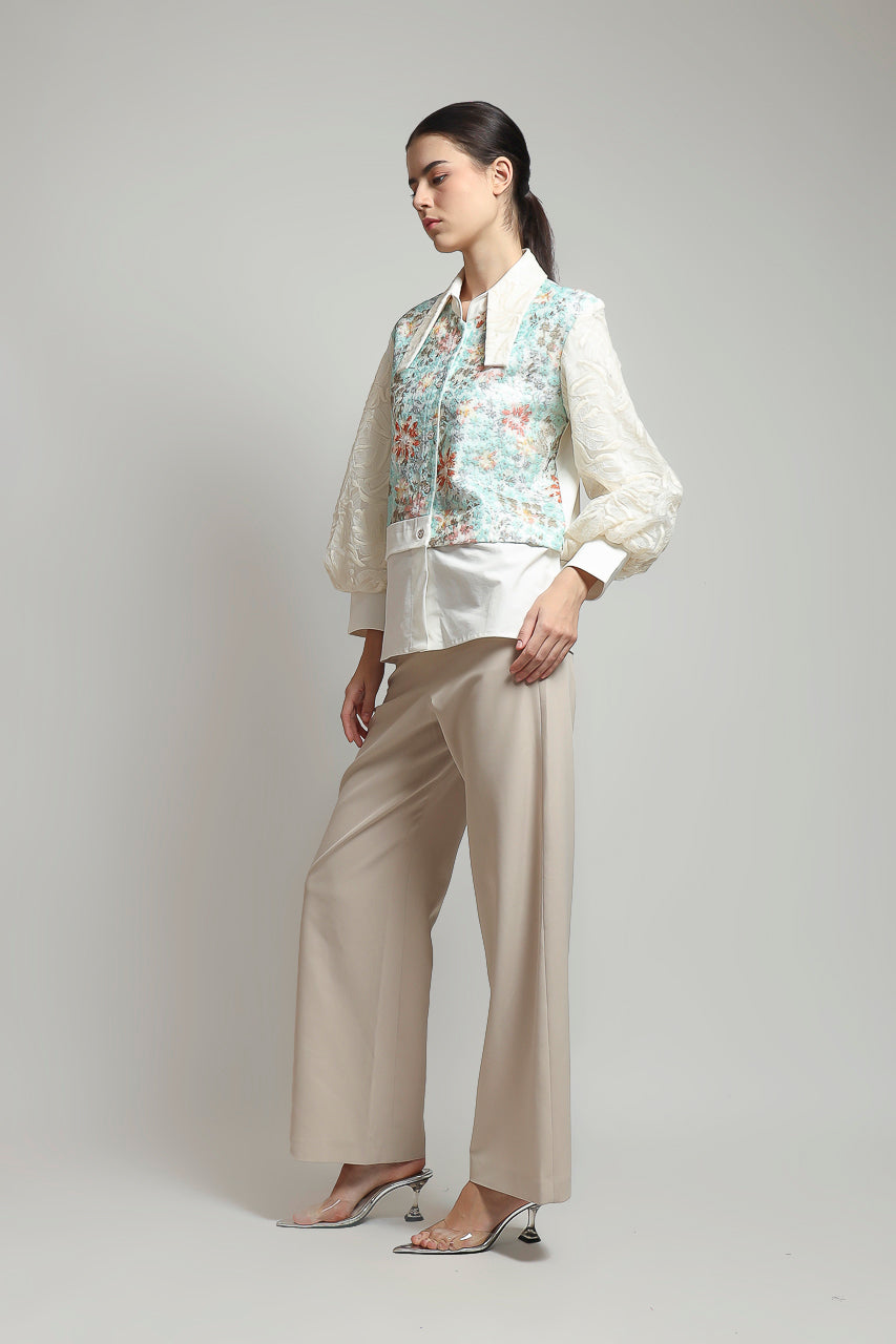Bloom et Champs Tosca Lace Floral Shirt
