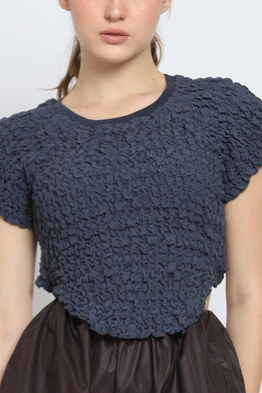 Bloom et Cotton Bubble Pleats Top and Elastic Cullotes